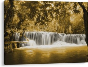 Kép - Vízesés, vintage (70x50 cm)