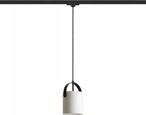 Rendl Julietta 16 függeszték háromfázisú sínre, opál/fekete, E27