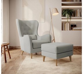 Fotel Calimero I  (szürke + bükk). 1099343
