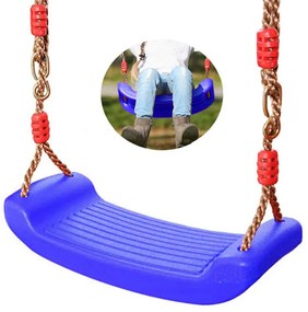 Gyerek műanyag hinta 190 cm-es kötéllel, 43 x 16,5 cm, kék