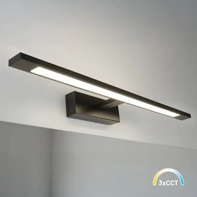 Fürdőszobai LED tükörvilágítás KLIMT LED/12W/230V 3000/4000/6000K 60 cm IP44 fekete