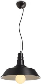 RENDL GOLDIE 36 függőlámpa fekete/fehér 230V LED E27 30W