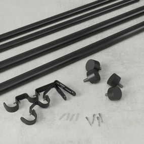 Acél bővíthető-dupla függönykarnis 91 - 168 cm Cappa – Umbra