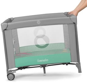 Lionelo - Játékkarám MILLE szürke-zöld