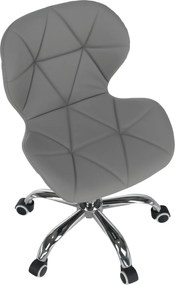 Irodai fotel, szürke/króm, ARGUS NEW