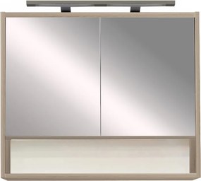 Luna 80 felső tükrös szekrény, Sonoma tölgy