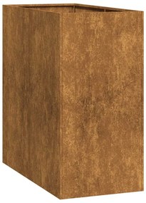 ültető rozsdás 40x80x80 cm időjárásálló acélból