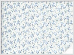 Öntapadós Ablakfólia Adatvédelem Kék virágok 200x146