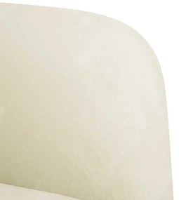 krém bársony loveseat kanapé 109 cm