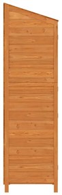 barna tömör fenyőfa kerti fészer 102x52x174,5 cm