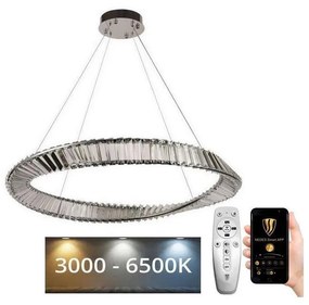 NEDES LED Dimmelhető kristály csillár zsinóron LED/50W/230V + távirányítás ND3606