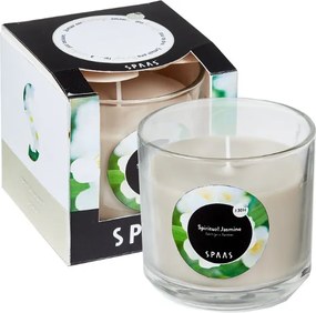 Illatos gyertya üvegben SPIRITUAL JASMINE 8,5 cm krémszínű
