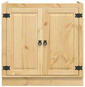 Cabinet tárolóval ajtóval Méz 80 x 46 x 81,5 cm Tömör fenyőfa