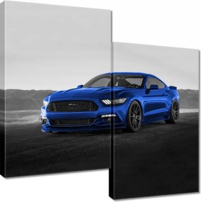 Vászonkép 60x60 Kék Ford Mustang