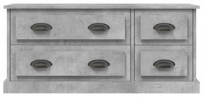 betonszürke szerelt fa TV-szekrény 100 x 35,5 x 45 cm
