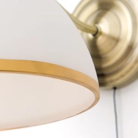 Orion WA 2-1371/1 - Fali lámpa OLD LAMP 1xE27/40W/230V fehér/réz