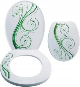 Fürdőszobai Wc-ülőke Wc-hez Univerzális Jázmin Mintás