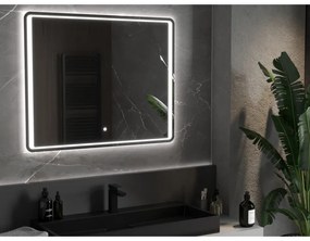 Mexen Zusa, LED fürdõszobai tükör háttérvilágítással 120x80 cm, 6000K, páramentes, 9808-120-080-611-00
