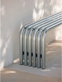 Ezüstszínű fém kerti pad Nokk – noo.ma