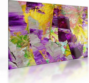 Absztrakció kép - festmény (üvegen) (70x50 cm)