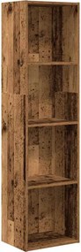 vidaXL antik fa színű szerelt fa könyvespolc 40 x 30 x 152 cm