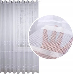 Függöny csíkos ezüstözött háló 600x250 magas kerekek