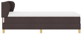Boxspring Ágy Matracokkal Sötétbarna 100x200 cm Szövet