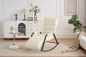 Hintaszék 5 fokozatban állítható,párnázott kivitelben, Fehér