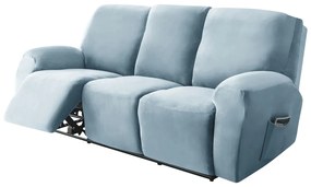 Relax Fotel Huzat (bársonyos, 3 üléses, égszínkék, rugalmas)