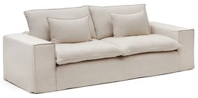 Bézs len kanapé 280 cm Anarela – Kave Home