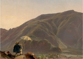 Kép - Jules Coignet, View of Bozen with a Painter, reprodukciók (70x50 cm)
