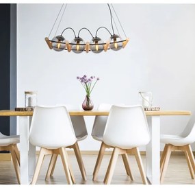 Globo 15883-4H - Csillár zsinóron LEONA 4xE14/15W/230V