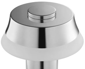 Brilliant - LED fényerőszabályozható tölthető érintős asztali lámpa KINICH LED/2,5W/5V 2700K fényes króm