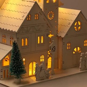 Brilagi - LED karácsonyi dísz LED/2xAA kis templom