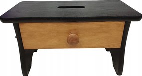 Fekete Etetőszék Éger Fiókkal fa zsámoly Ryczka szék