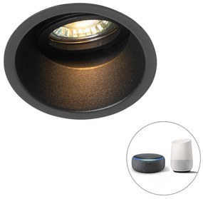 Okos beépített reflektor fekete állítható, Wi-Fi-vel, GU10 - Alloy
