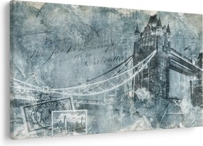 Kép - Tower Bridge hideg tónusokkal (90x60 cm)