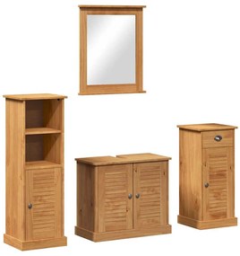 Fürdőszoba bútor szett VIGO 4 pcs mézbarna 37 x 34 x 110 cm