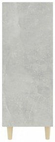 betonszürke szerelt fa tálalószekrény 69,5 x 32,5 x 90 cm