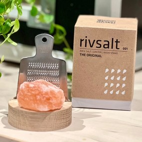 Sótartó RIVSALT valódi himalájai sókristállyal és reszelővel, kicsi - rivsalt
