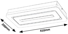 Rabalux 5648 - LED Mennyezeti lámpa ALANA LED/40W/230V fehér