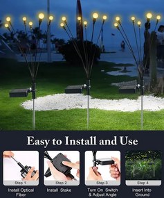 2 db kültéri napelemes lámpa készlet - barevná