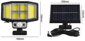 Napelemes lámpa PIR mozgásérzékelővel - 146 COB