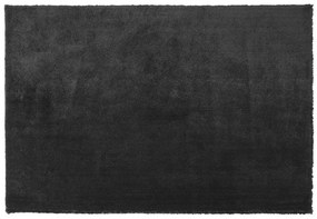 Fekete hosszú szálú szőnyeg 140 x 200 cm EVREN Beliani