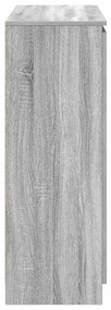 szürke sonoma szerelt fa tálalószekrény fiókos 100,5x35x98,5 cm