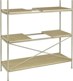 Natúr színű polcos állvány tölgyfa dekorral 105x170x40 cm Sukoya – Blomus