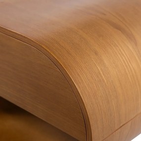 Natúr színű többszintes fali polc 39 cm Momo – WOOOD