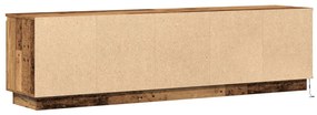 TV Szekrény LED Régi Fa 180x38x49 cm Szerelt Fa