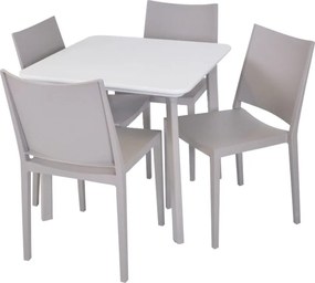 ITALIA BALCONY Műanyag asztal világos szürke