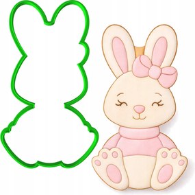 Húsvéti Forma Nagy Mézeskalács XL Húsvéti Nyuszi Hölgy Nyuszi 15cm